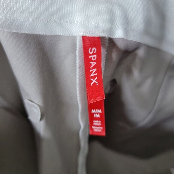 Spanx Medium Classic White On The Go Slim Straight Pant Women's M - Picture 5 of 6